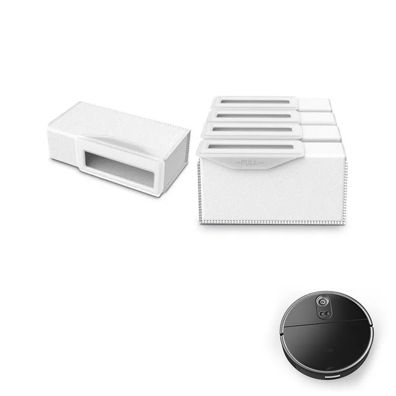 Set 4 saci de gunoi de unica folosinta si recipient praf