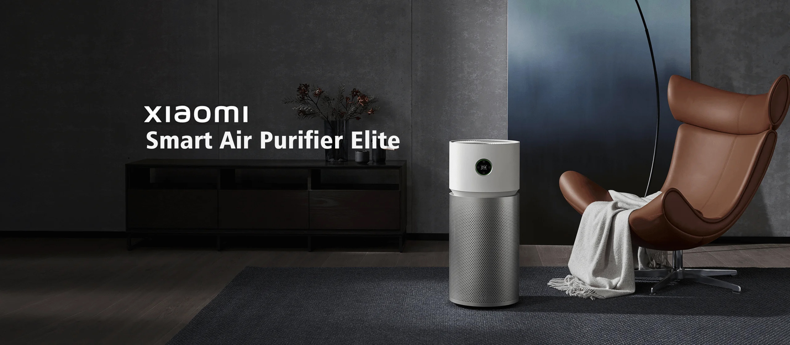 Purificator aer Xiaomi Smart Air Purifier Elite EU, 600m3/ora CADR, Google Assistant si Alexa, Touch screen