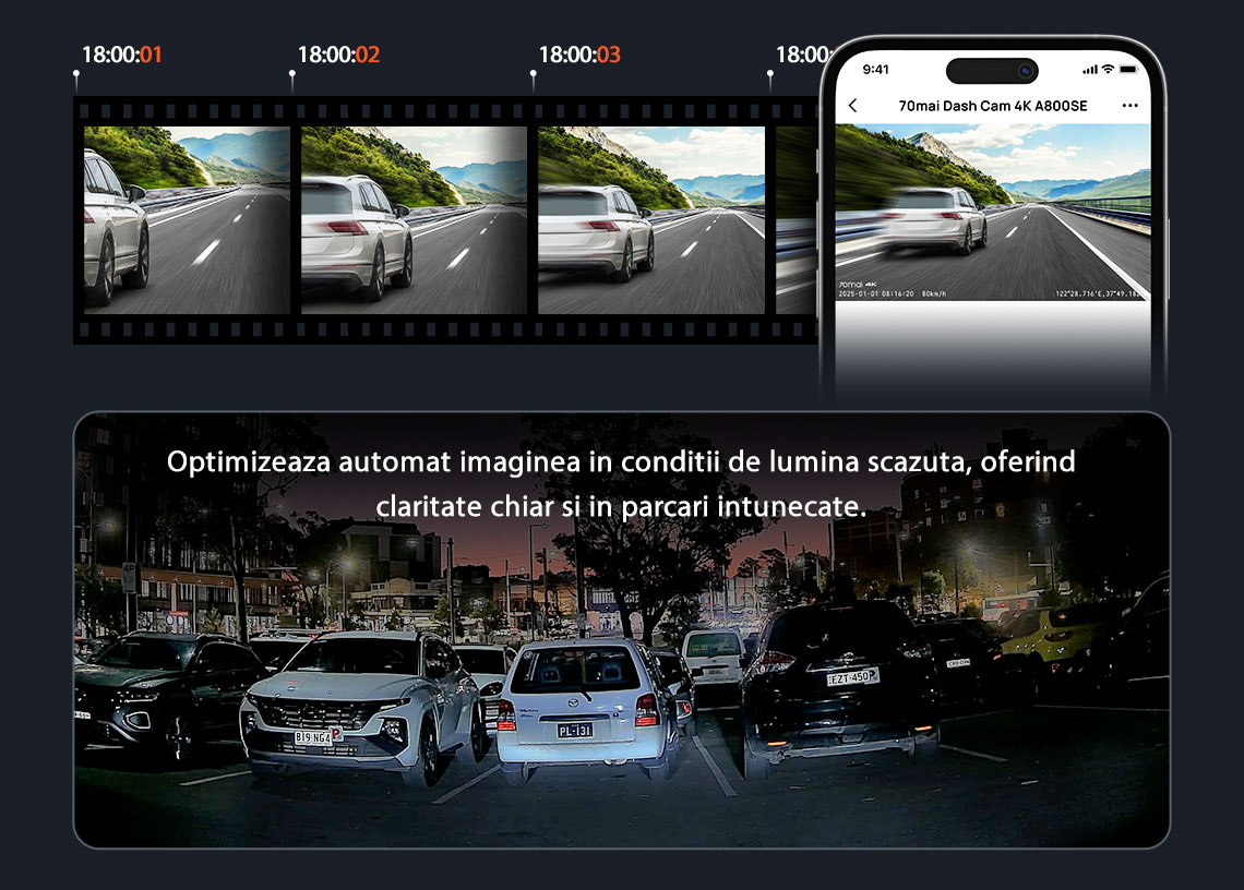 70mai Dash Cam 4K A800SE