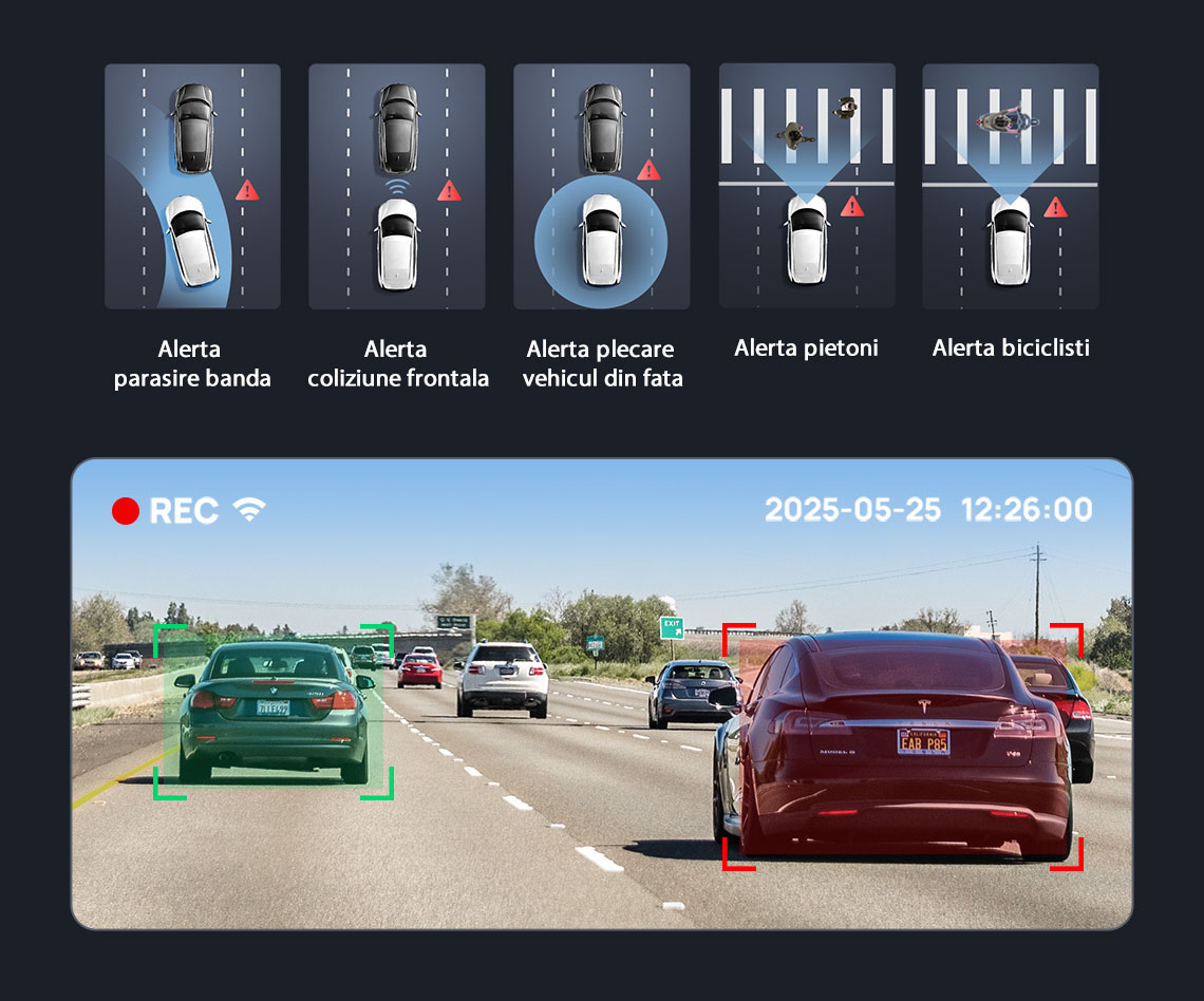 Camera auto 70mai Dash Cam 4K A800SE