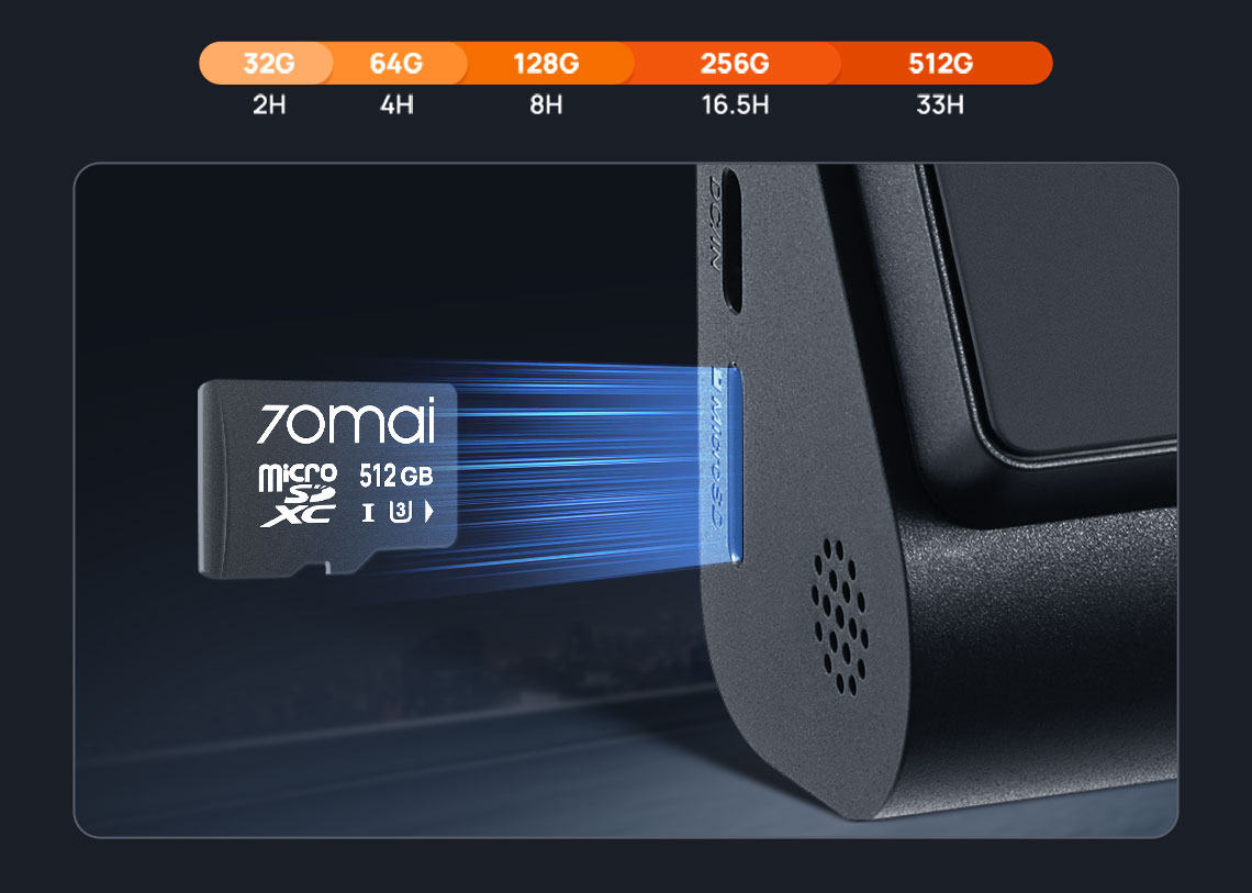 Camera auto 70mai Dash Cam 4K A800SE