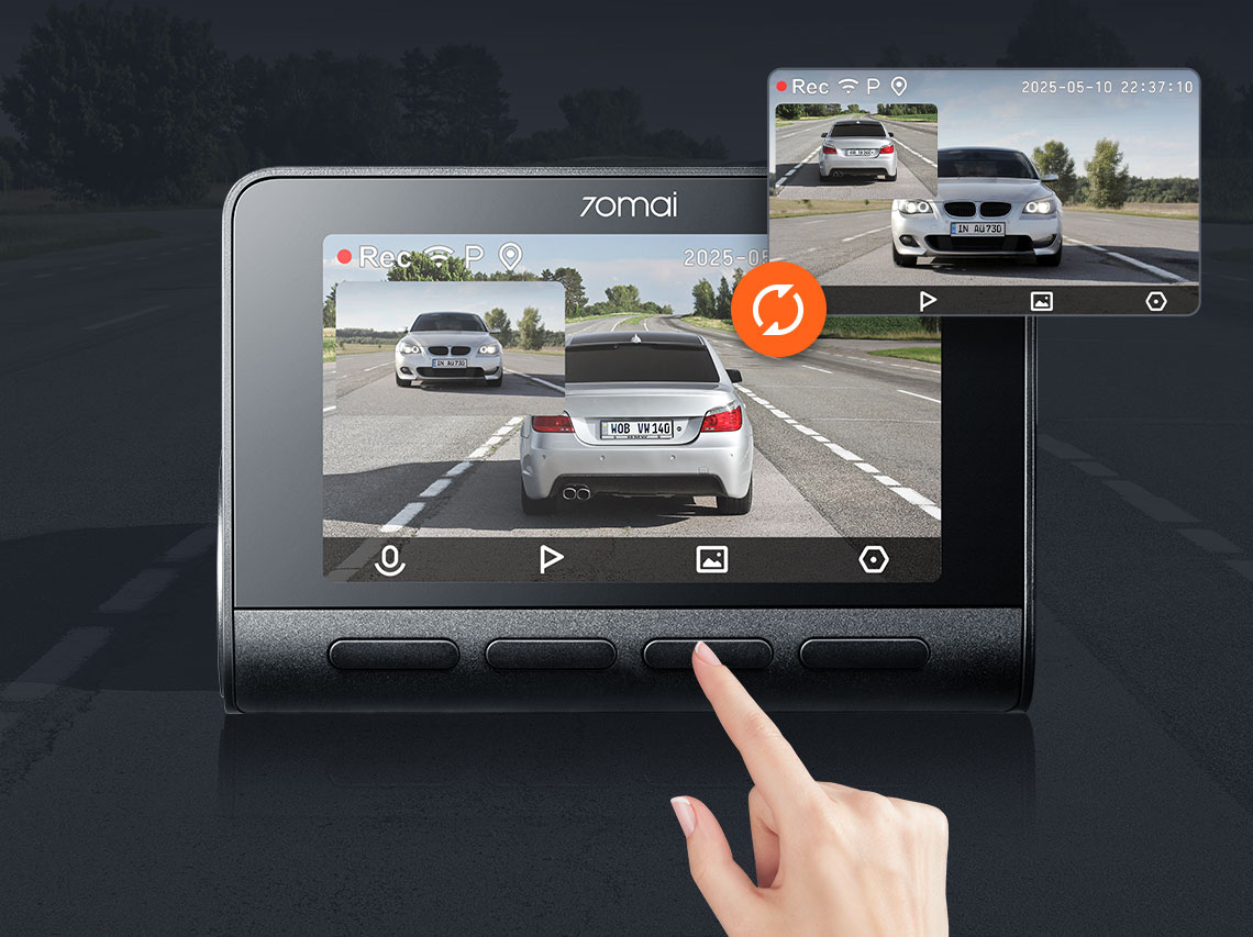 Set 2 Camere auto 70mai Dash Cam 4K A800SE