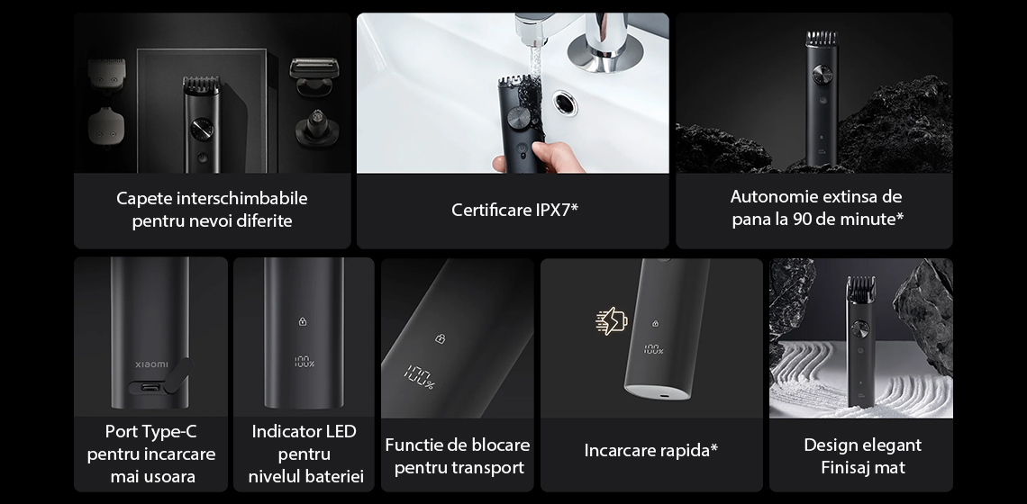 Aparat de tuns multifunctional Xiaomi Grooming Kit Pro