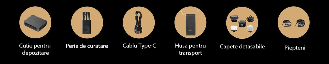 Aparat de tuns multifunctional Xiaomi Grooming Kit Pro