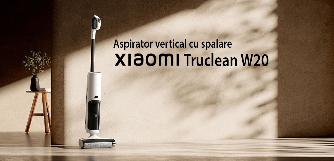 Aspirator vertical fara fir cu spalare Xiaomi Truclean W20