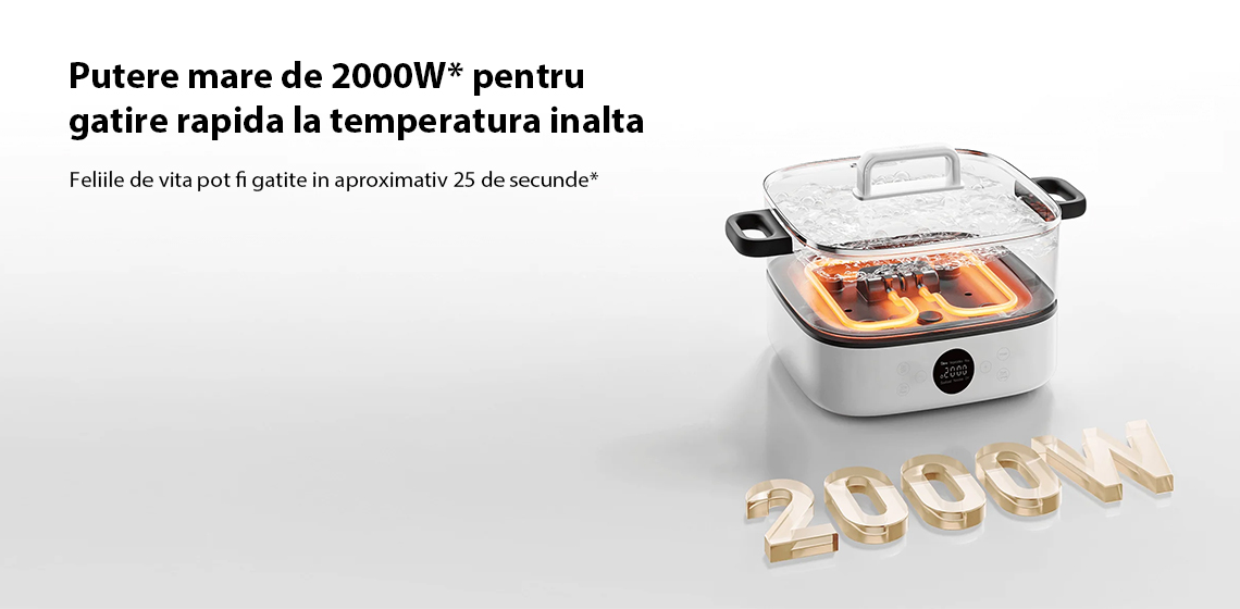 Aparat pentru gatit Xiaomi Multifunctional Hot Pot Cooker 6L