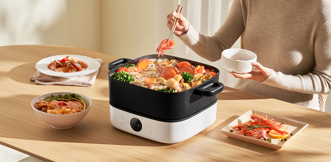 Aparat gatit Xiaomi Multifunctional Hot Pot Cooker 6L