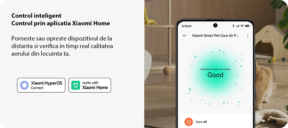 Purificator aer Xiaomi Smart Pet Care Air Purifier