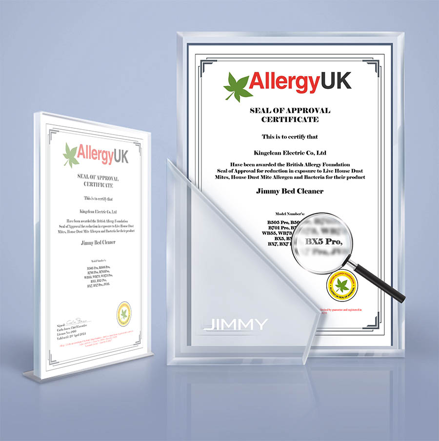 Certificat de Fundatia Allergy UK