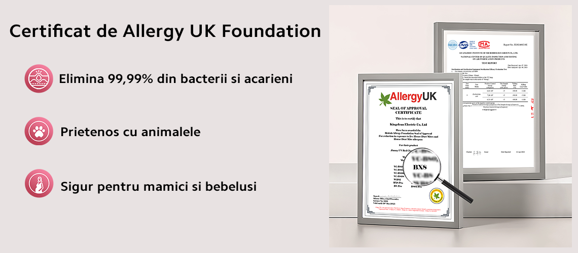 Certificat de Allergy UK Foundation