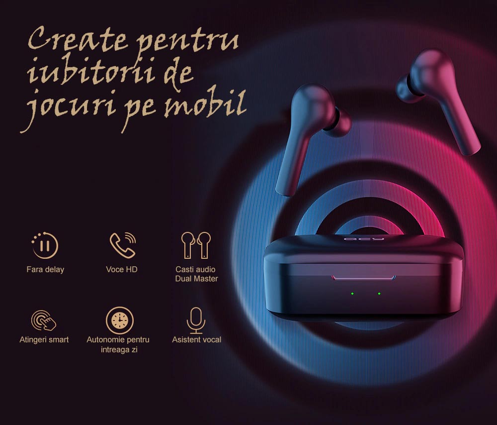 Casti audio QCY T5