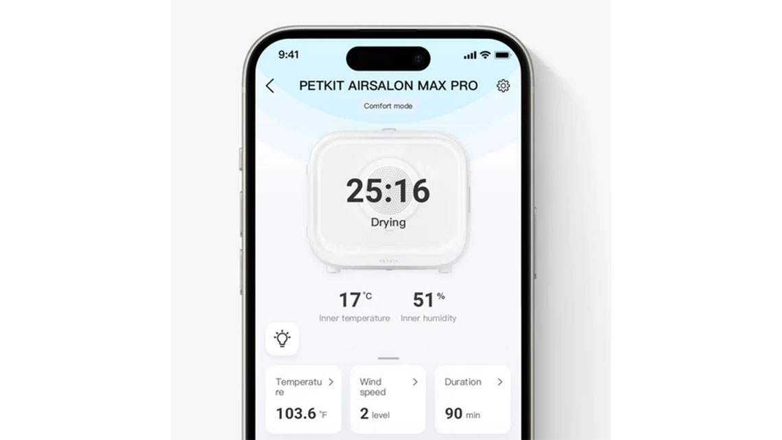 Uscator Smart PETKIT AirSalon Max Pro pentru animale de companie