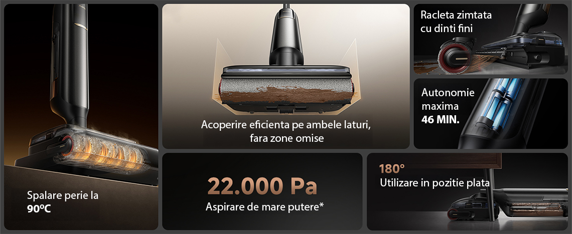 Aspirator vertical cu spalare Mova M50 Pro Wet and Dry Vacuum Cleaner