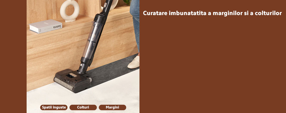 Aspirator vertical fara fir Jimmy PW11 Pro Max 5-in-1 Cordless Wet & Dry Vacuum Cleaner, putere 460W, autonomie 80 min