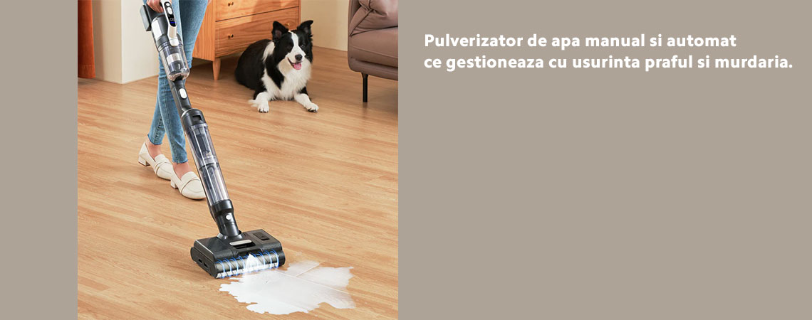 Aspirator vertical fara fir Jimmy PW11 Pro Max 5-in-1 Cordless Wet & Dry Vacuum Cleaner, putere 460W, autonomie 80 min