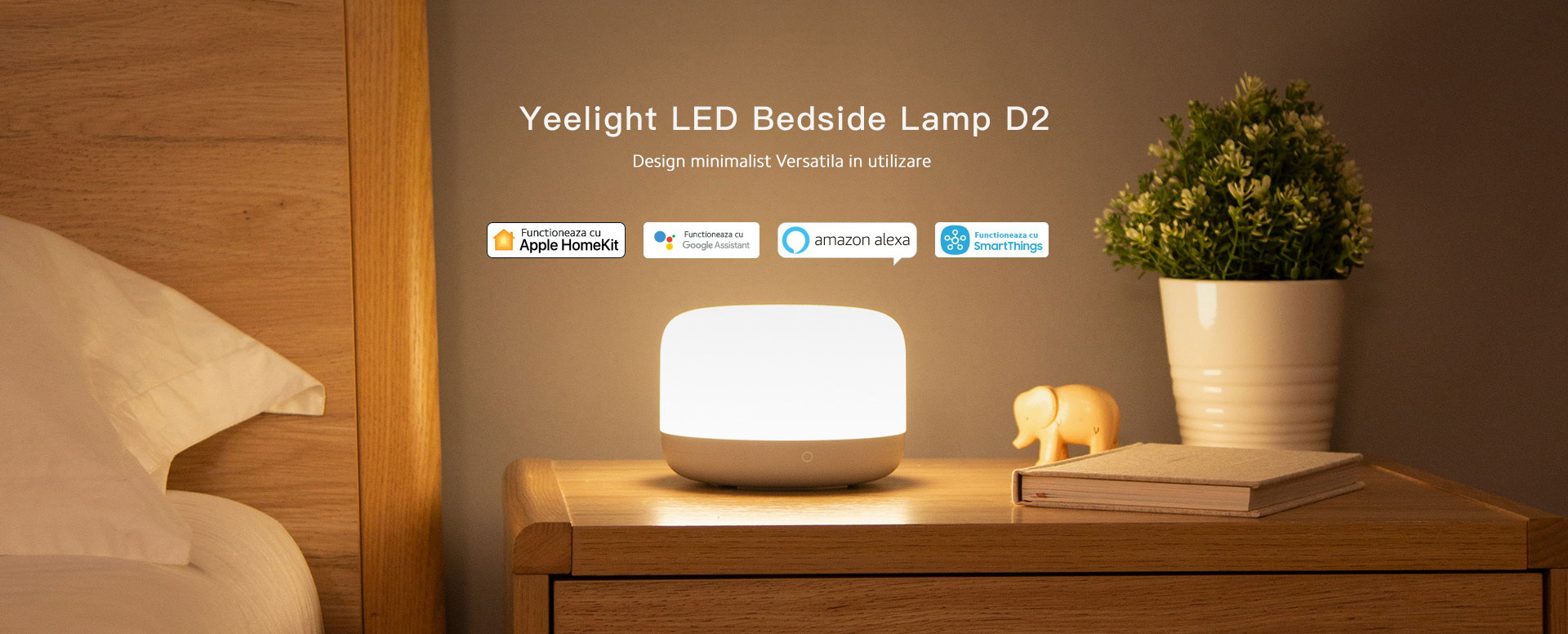 Lampa inteligenta Yeelight Bedside Lamp D2
