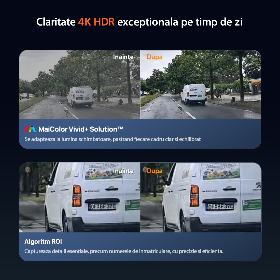 Camera auto 70mai Dash Cam 4K M800