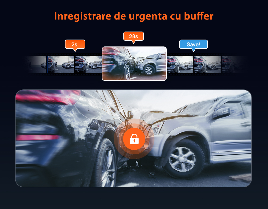 Camera auto 70mai Dash Cam 4K M800