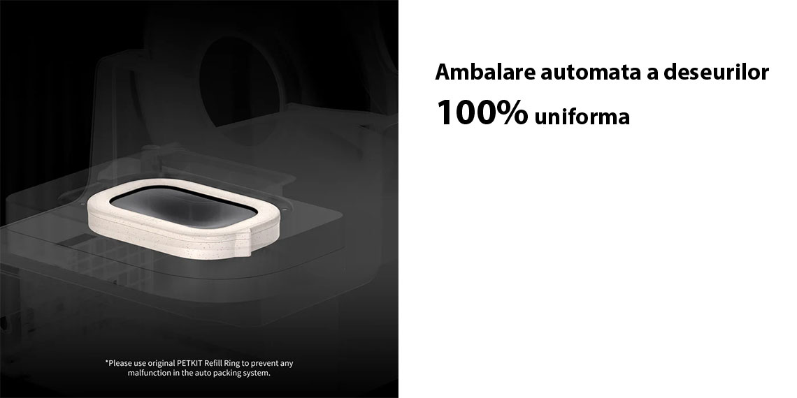 Ambalare automata a deseurilor 100% uniforma