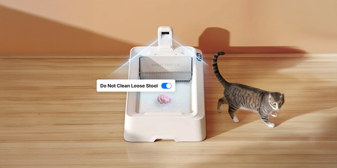 Litiera smart cu autocuratare PETKIT T7 Purobot Crystal Duo