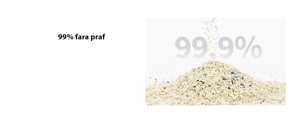 Set 3 cutii nisip litiera mixt, tofu si bentonita PETKIT Clump+ Tofu Mixed Cat Litter