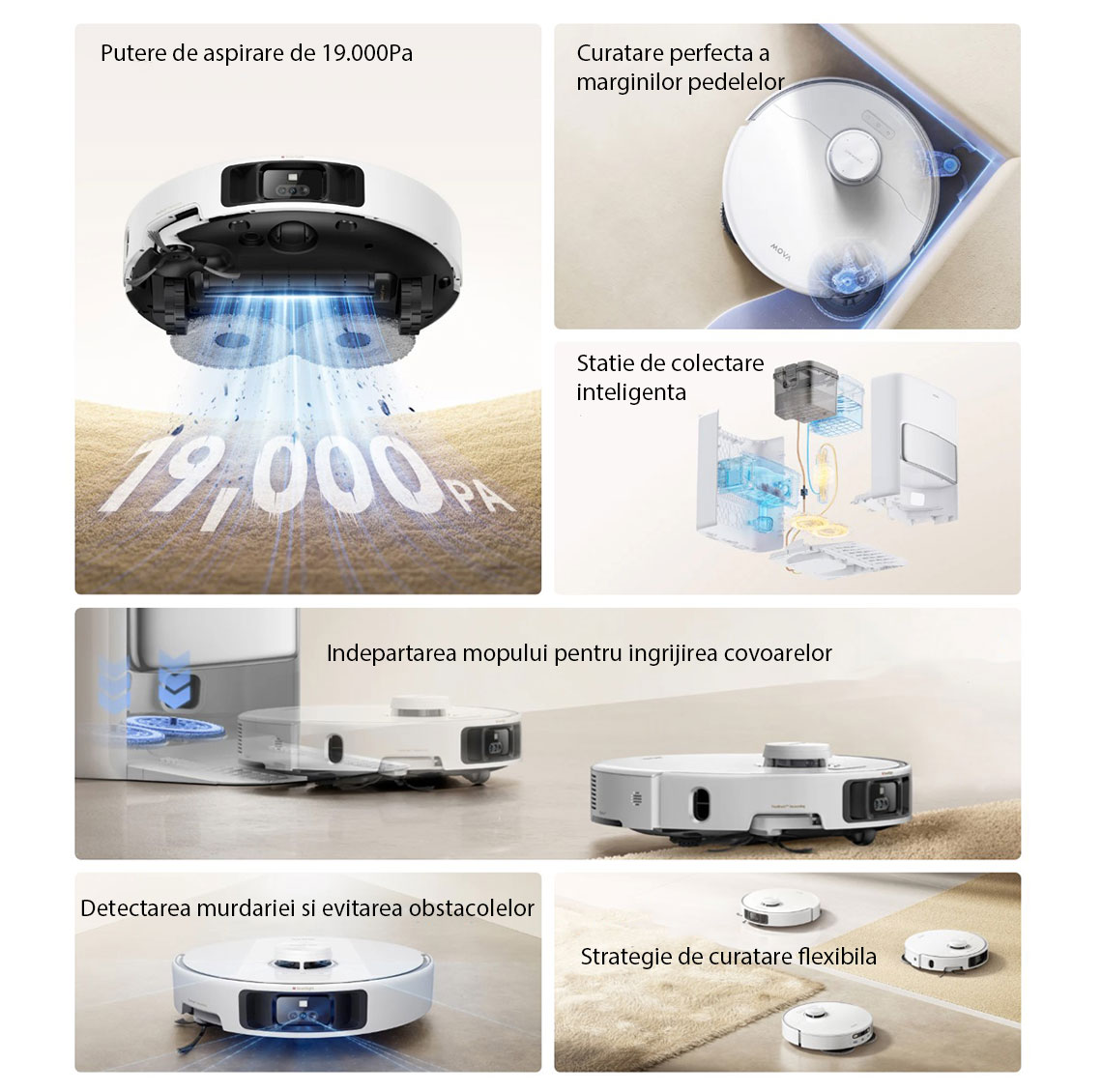 Aspirator robot cu mop Mova P50 Pro Ultra