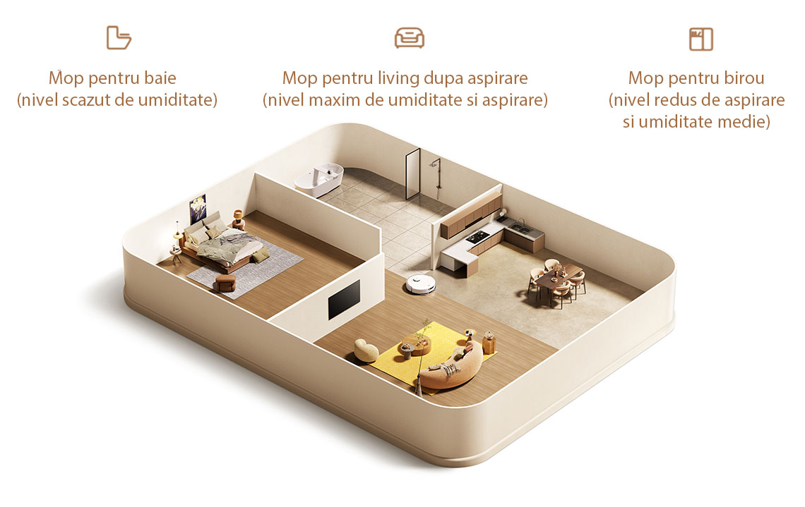 Aspirator robot cu mop Mova P50 Pro Ultra