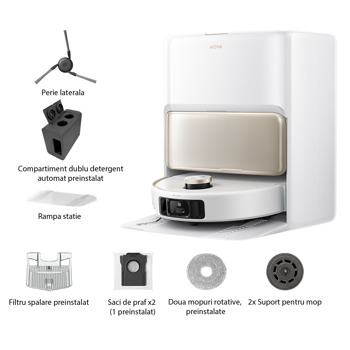 Aspirator robot cu mop Mova V50 Ultra Complete