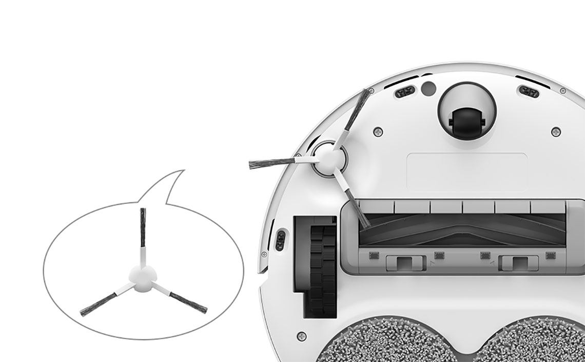 Perie laterala compatibila cu aspiratoarele robot Dreame L10s Ultra, L10 Ultra, L10 Prime, L10s prime, L10s Ultra Heat