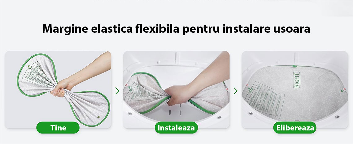 Margine elastica flexibila pentru instalare usoara