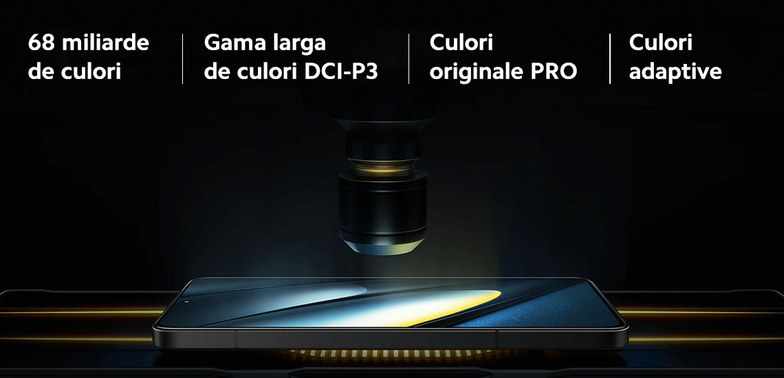 Telefon mobil POCO F6 Pro, 5G, 12GB RAM, 512 ROM, White, Dual Sim, Camera tripla: 50 MP, procesor Snapdragon 8 Gen 2