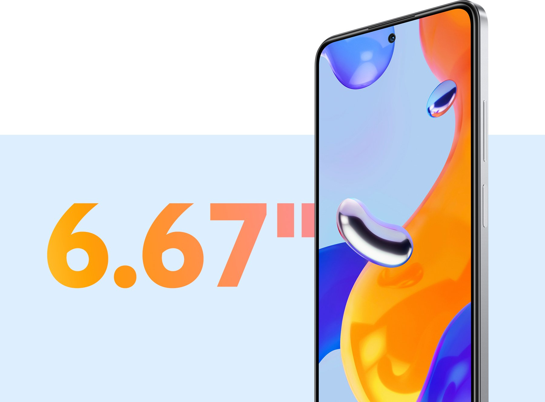 Telefon mobil Redmi Note 11 Pro, 4G, 8GB RAM, 128GB ROM, Star Blue, Dual Sim, Camera Quad 108 MP, procesor Mediatek Helio G96