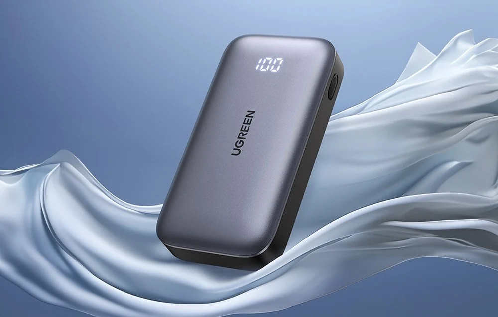 Bateria externa UGREEN Power Bank, 10000mAh, USB + USB-C, 30W PD (negru)
