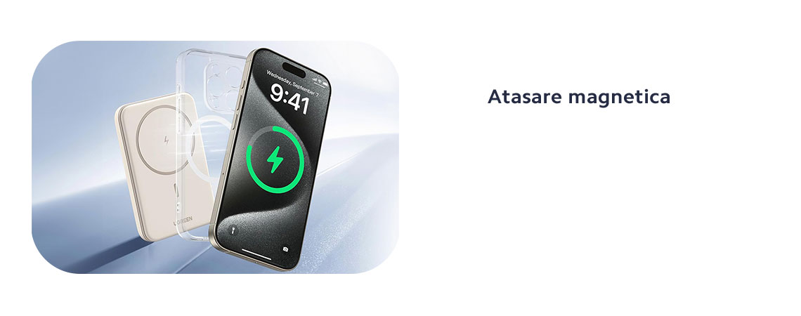 Designul sau inteligent simplifica procesul de incarcare si iti permite sa folosesti telefonul fara restrictii in timpul incarcarii – fie ca faci apeluri video sau selfie-uri.