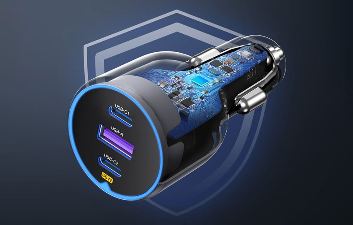 Incarcator auto UGREEN 75W 3-Port