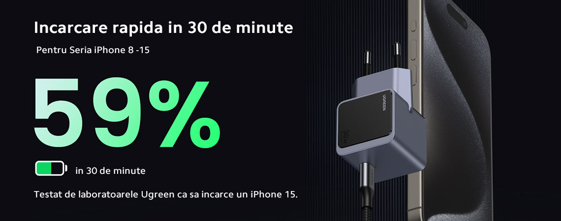 Incarcare rapida de 30W