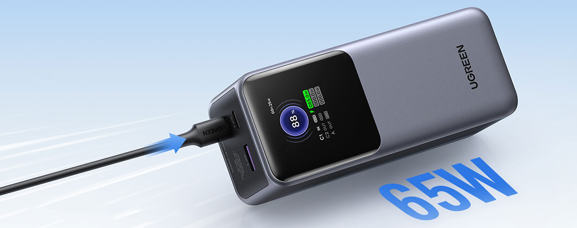 Baterie externa UGREEN 20000mAh 130W Fast Charging Power Bank PB721
