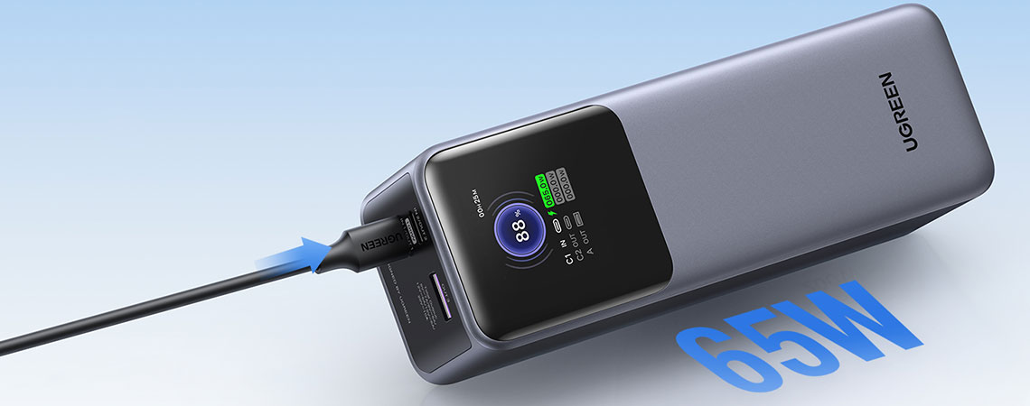 Baterie externa UGREEN 25000mAh 200W Fast Charging Power Bank PB722