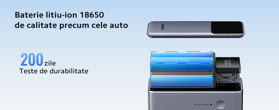 Baterie litiu-ion 18650 de calitate precum cele auto 