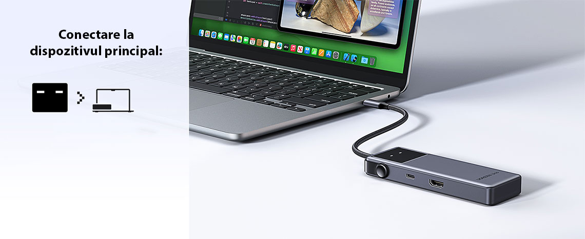 Adaptor multifunctional UGREEN 6-in-1 USB-C Hub CM888