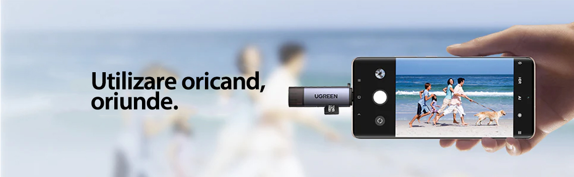 Cititor de carduri UGREEN CM185 USB-C/USB-A Card Reader