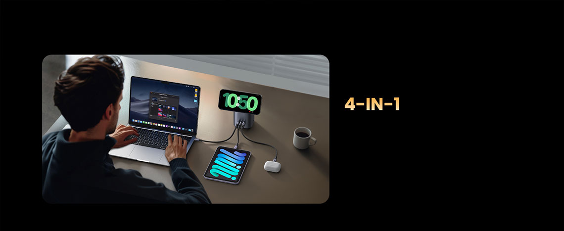 UGREEN 65W 4-in-1 GaN Desktop Fast Charger X555