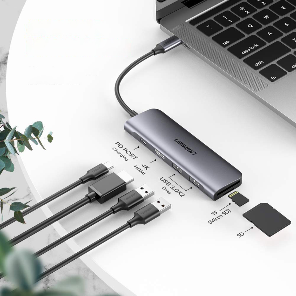 Extinde-ti conectivitatea cu adaptorul multifunctional UGREEN CM195 – solutia completa USB-C