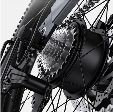 Bicicleta electrica pliabila Ulzomo Ridge 20-Black