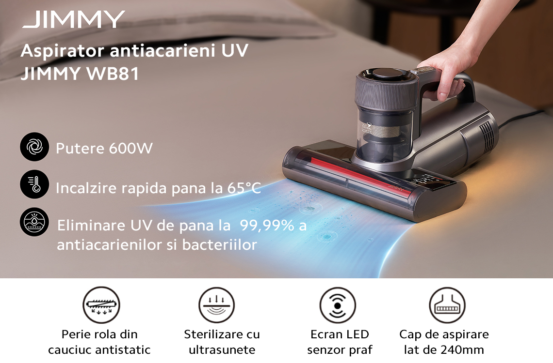 Aspiratorul Antiacarieni JIMMY WB81 – Igiena profunda pentru o casa sanatoasa
