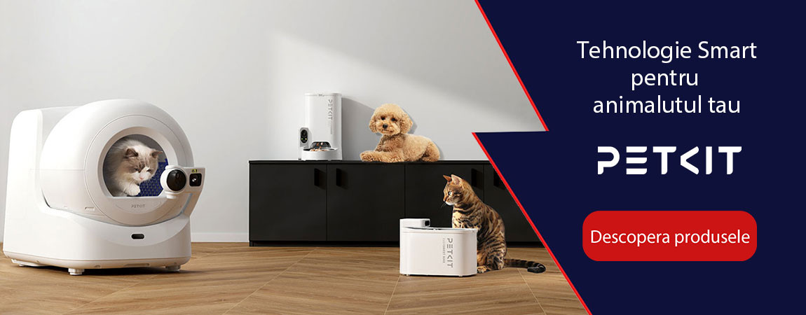 Petkit tehnologie pentru ingrijirea animalelor de companie.